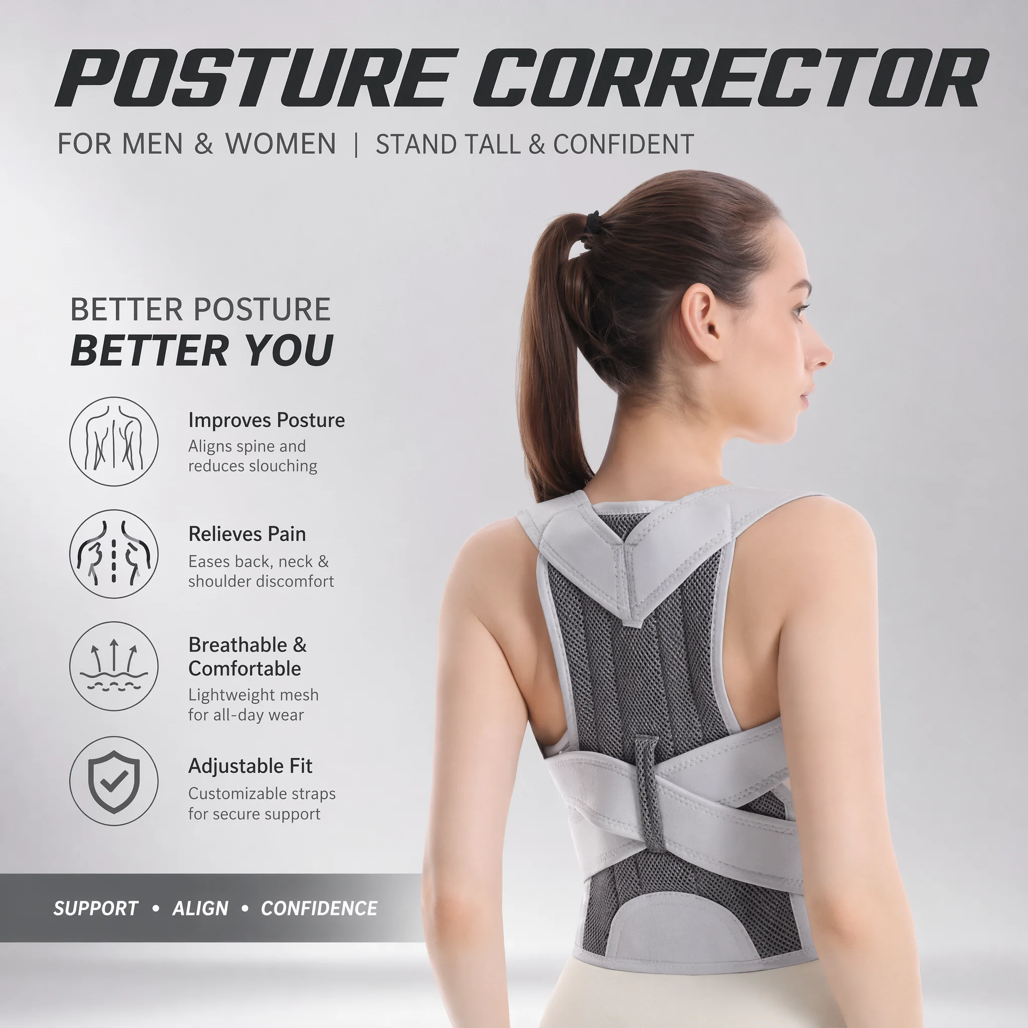 Posture Pole Corrector - Новый дизайн: Корректор осанки для верхней