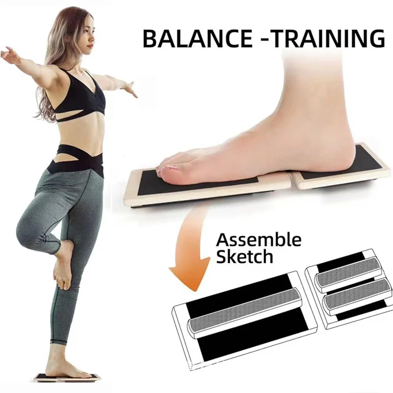 Pilates Yoga Shoes - Деревянный тренажер для одной ноги, балансировочная